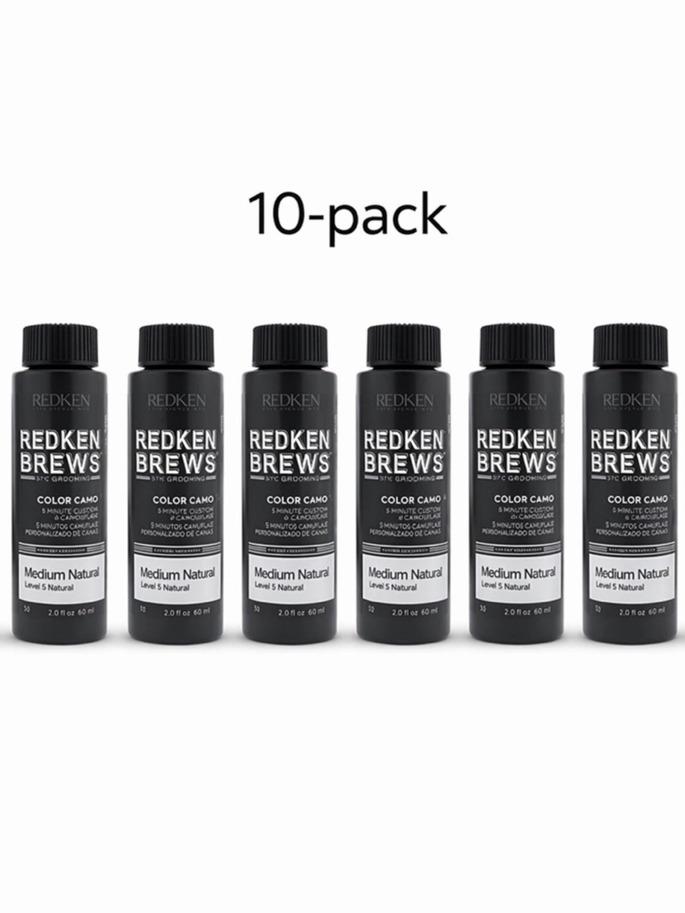 10x Redken Brews Color Camo 5-Min Gray Coverage – Medium Natural MEN